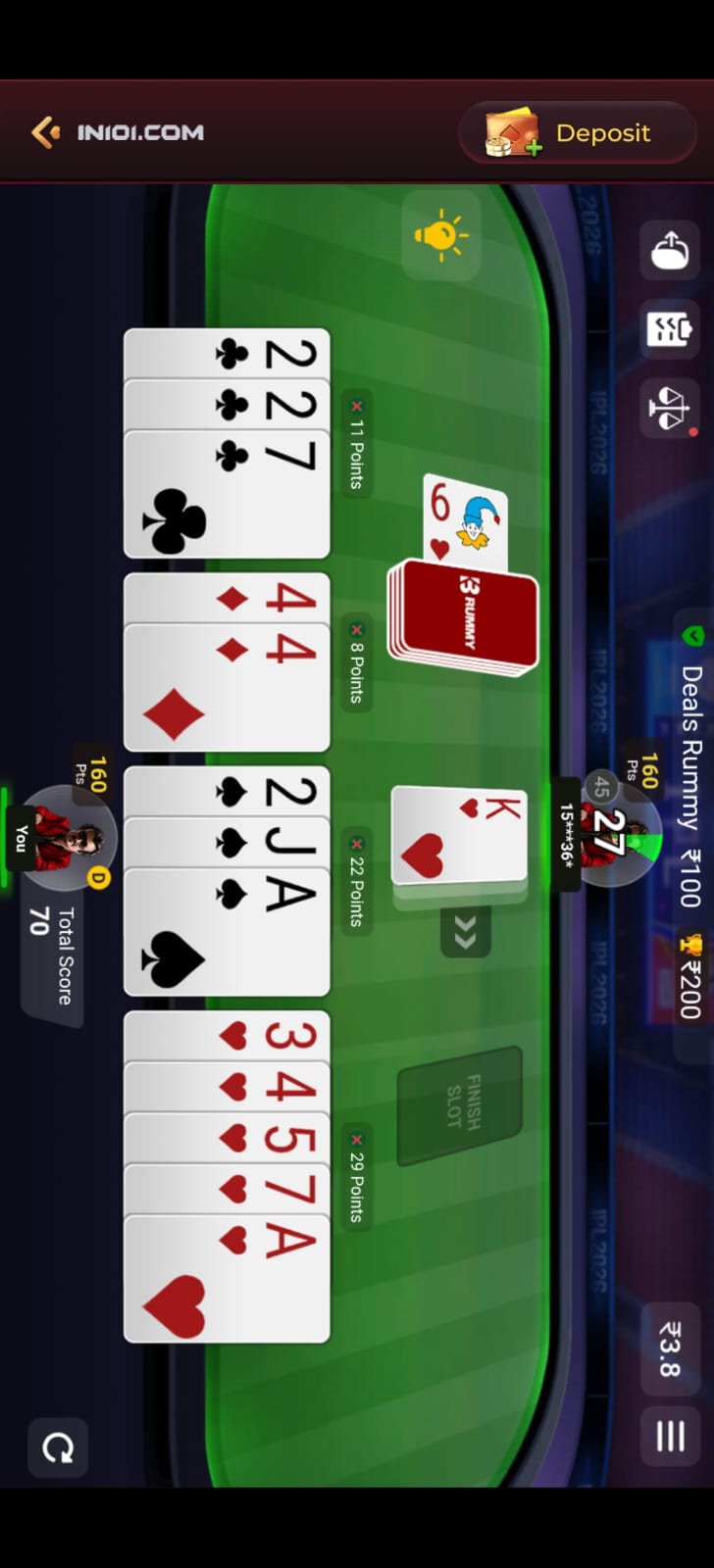 IN101 Game – Online Gaming App Interface